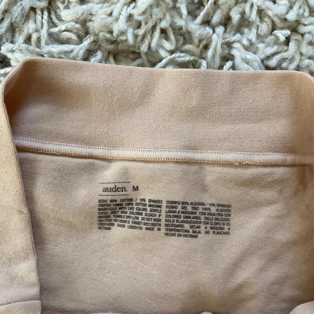 Auden Womens Cotton 4-Way Stretch Bikini Underwear Nude Tan Size M 8-10 NWT - Picture 3 of 9